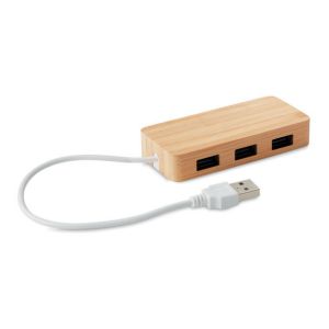 Concentrateur USB | Bambou - PowerBank